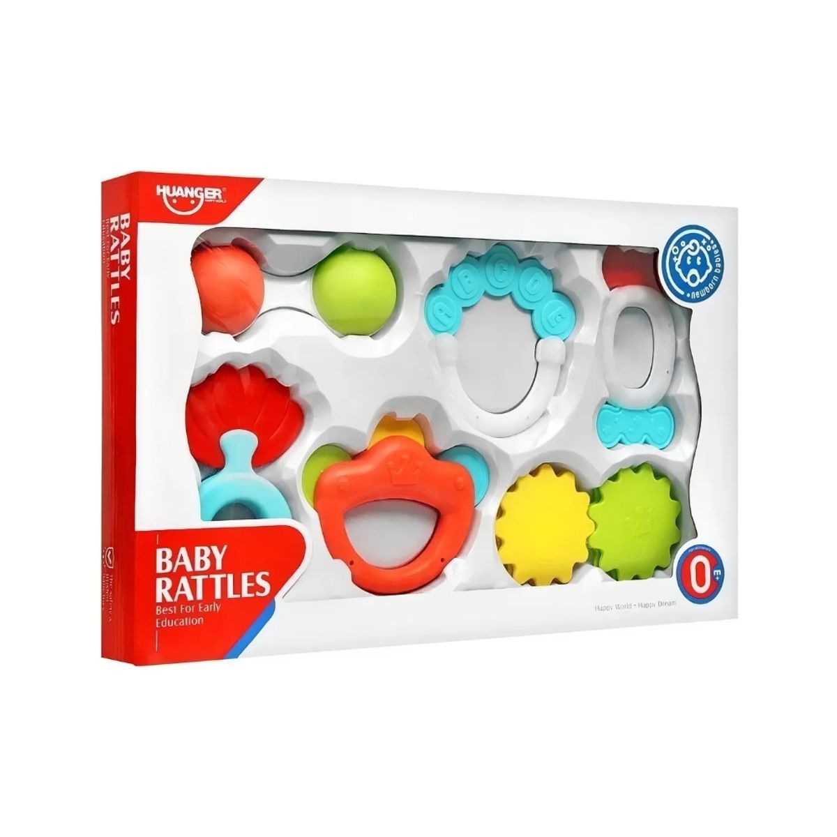 HUANGER - Set 6 Mordedores Rasca Encías Primeros Dientes Multicolores