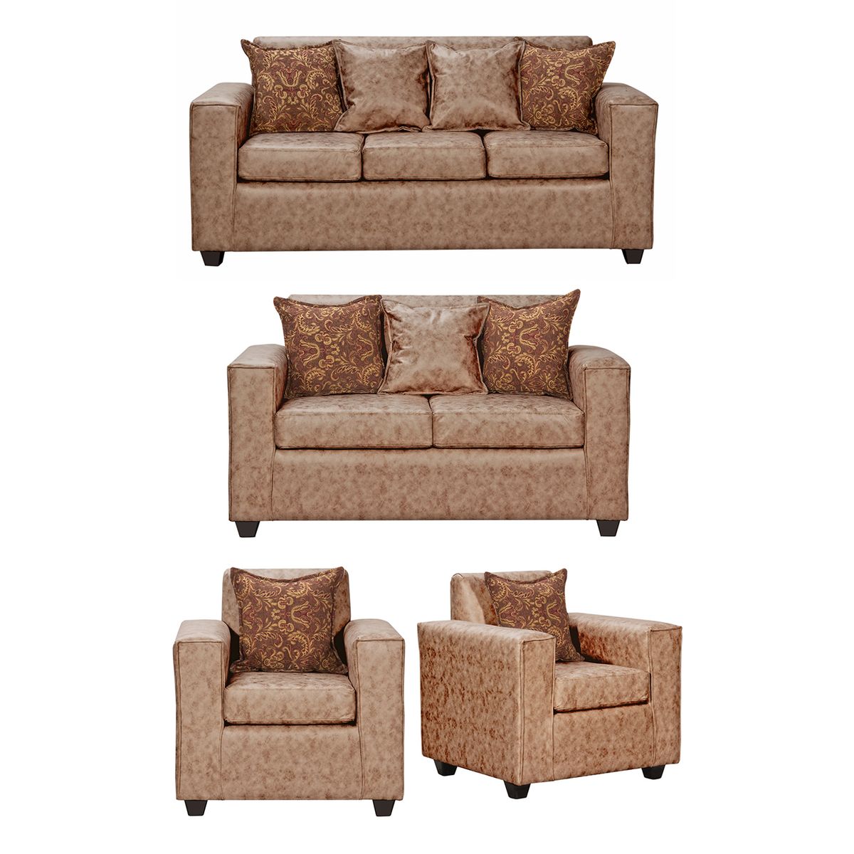 BLACK FACTORY - Juego de Living 3 2 1 1 Ezeiza