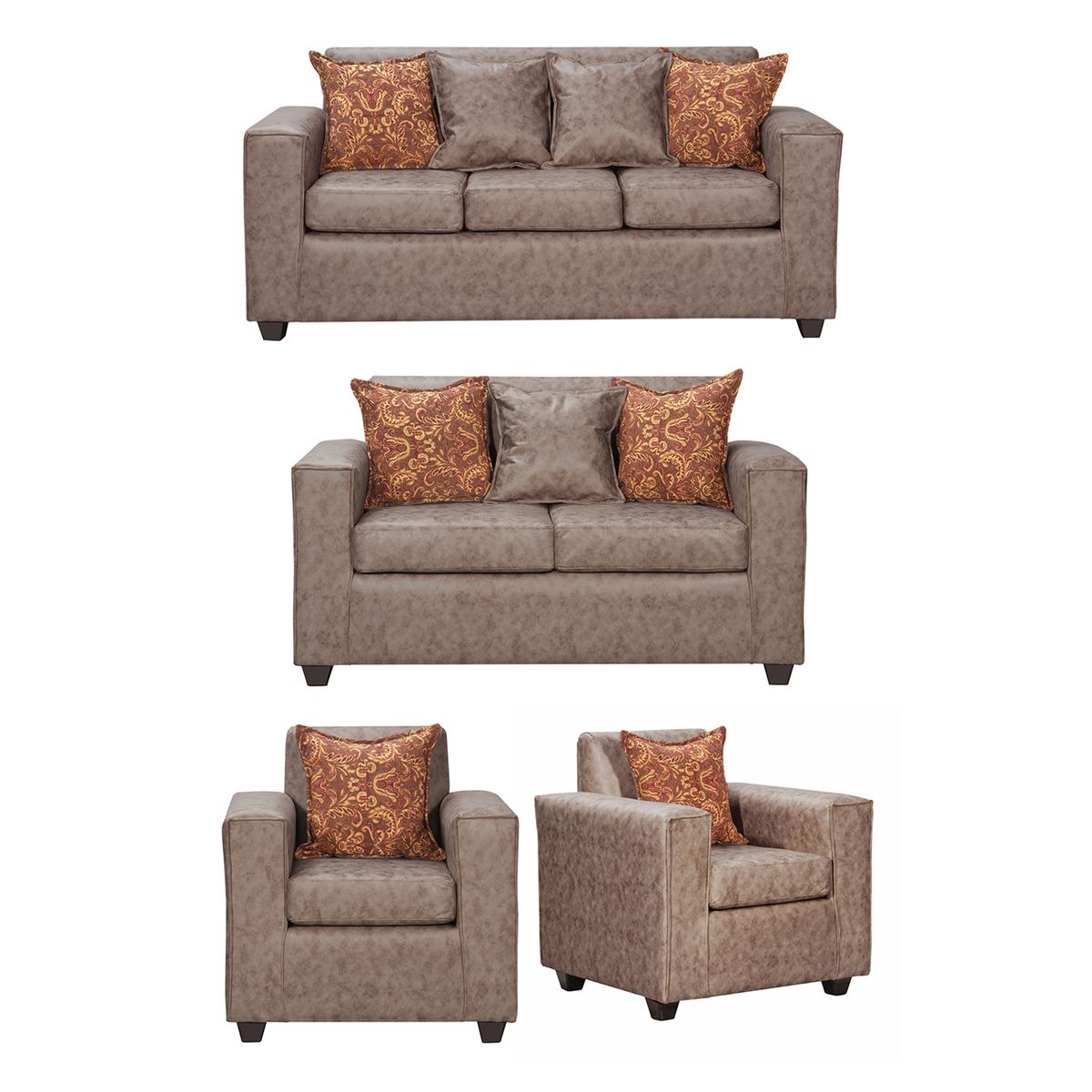 BLACK FACTORY - Juego de Living 3 2 1 1 Ezeiza.