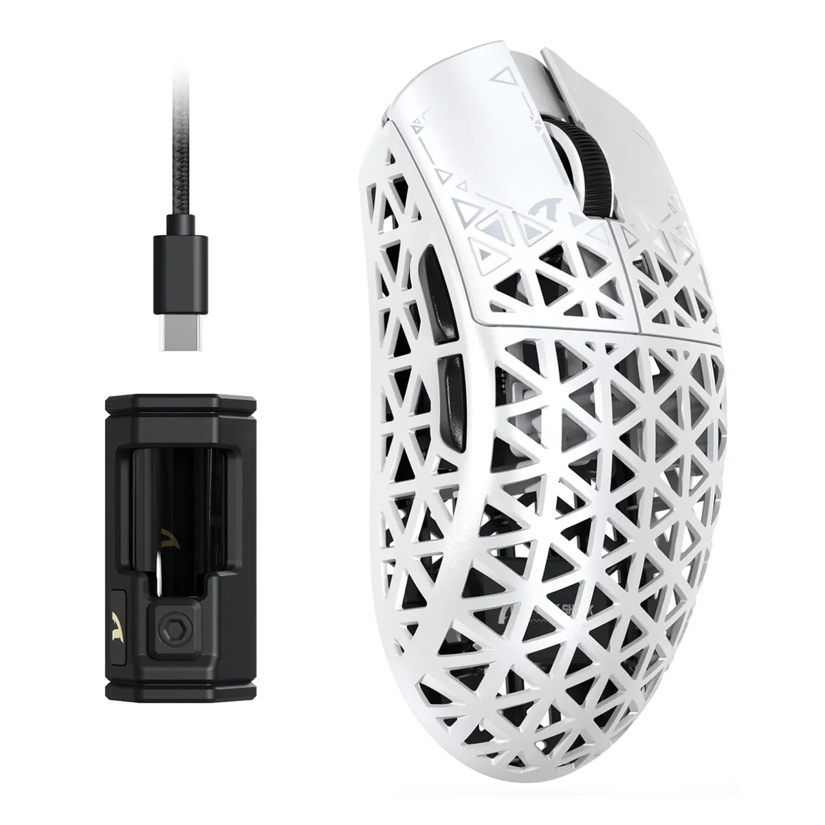 GENERICO - Mouse Inalámbrico Attack Shark R5 Ultra 8k Fibra De Carbono