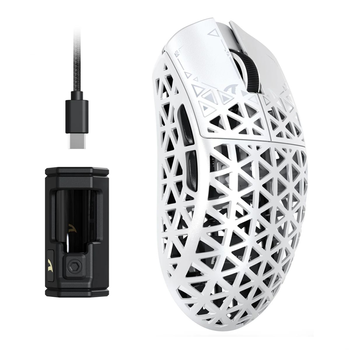 GENERICO - Mouse Inalámbrico Attack Shark R5 Ultra 8k Fibra De Carbono