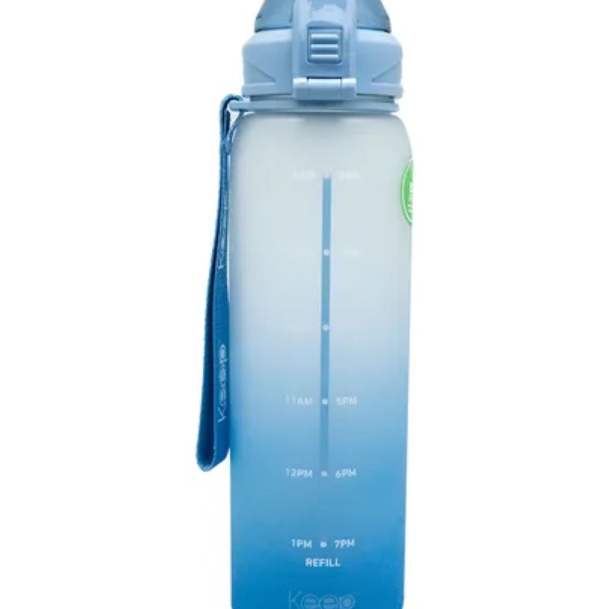 KEEP - Botella Deportiva Keep Rubber 1l - Diseño Agua - Azul Acero