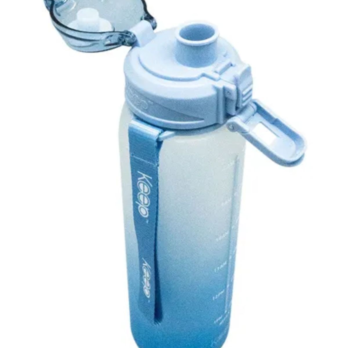 KEEP - Botella Deportiva Keep Rubber 1l - Diseño Agua - Azul Acero
