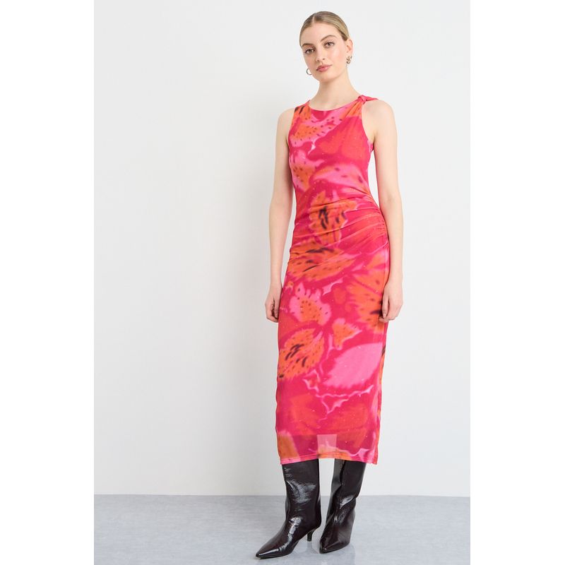 IO - Vestido Largo Mujer Fucsia Io