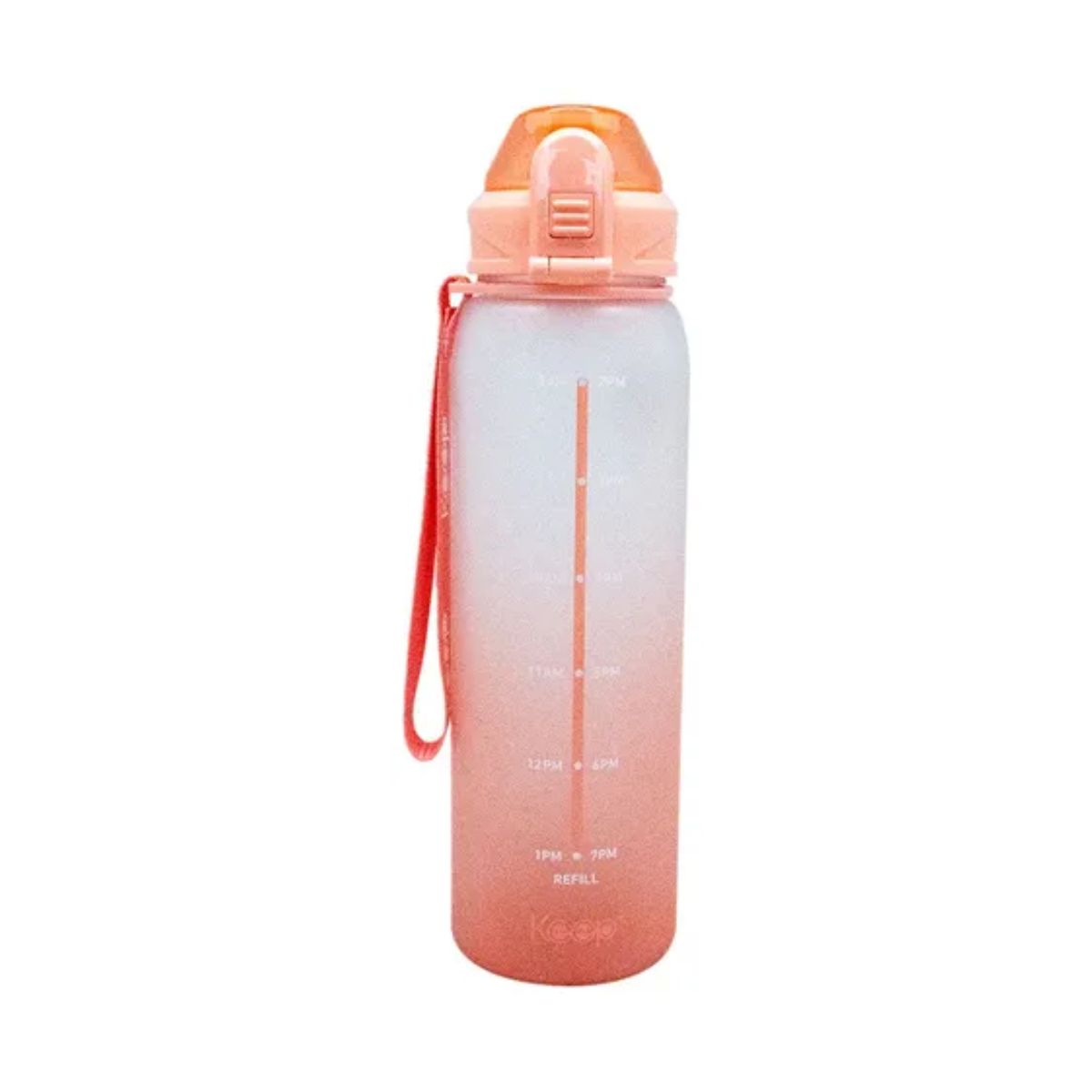 KEEP - Botella Deportiva Keep Rubber 1l - Diseño Agua - Naranja