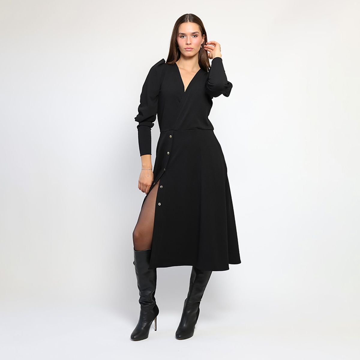 NATALIA SEGUEL - Vestido Mara Negro Natalia Seguel