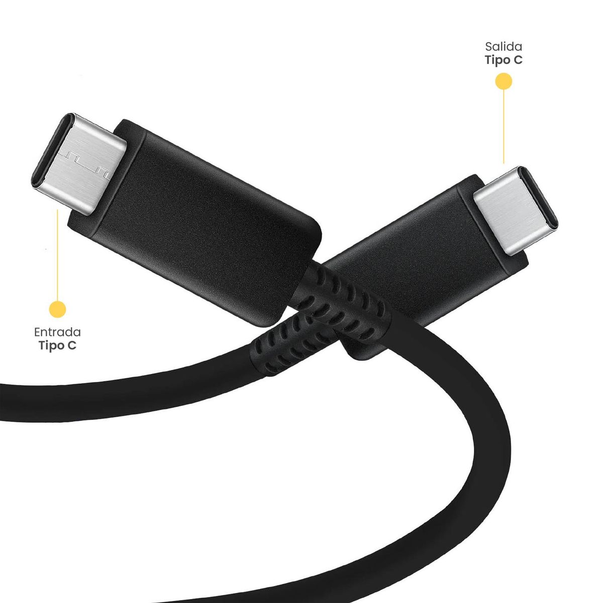 LEVO - Cable De Carga Rápida USB-C 100W 5A 1Mt LEVO - Negro