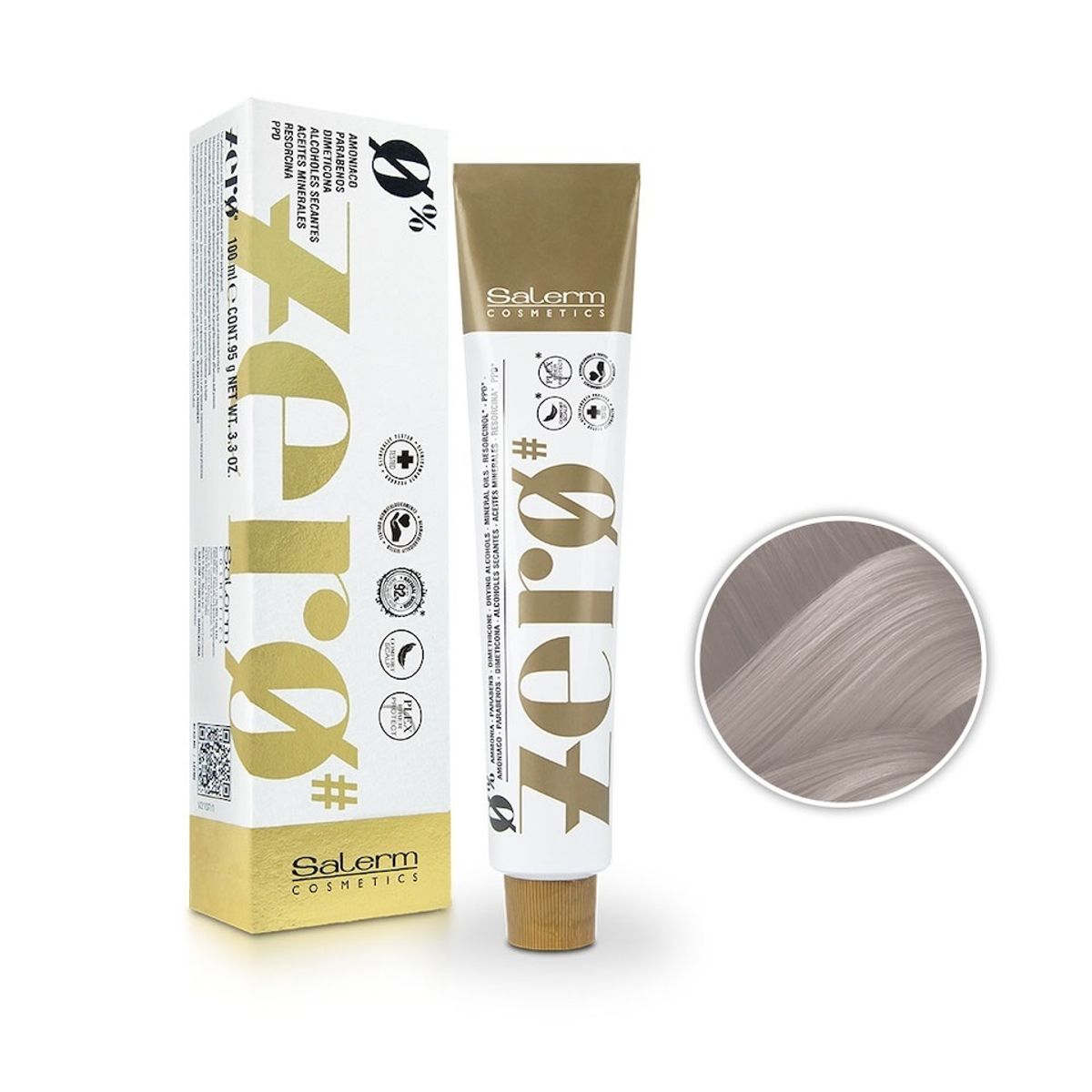 SALERM - SALERM Tintura Zero Sin Amoniaco 0,112 Ceniza intenso perlado