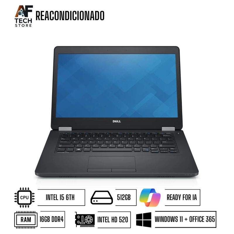 DELL - Notebook Dell 5480 Performance (Win11 - Office365) Reacondicionado