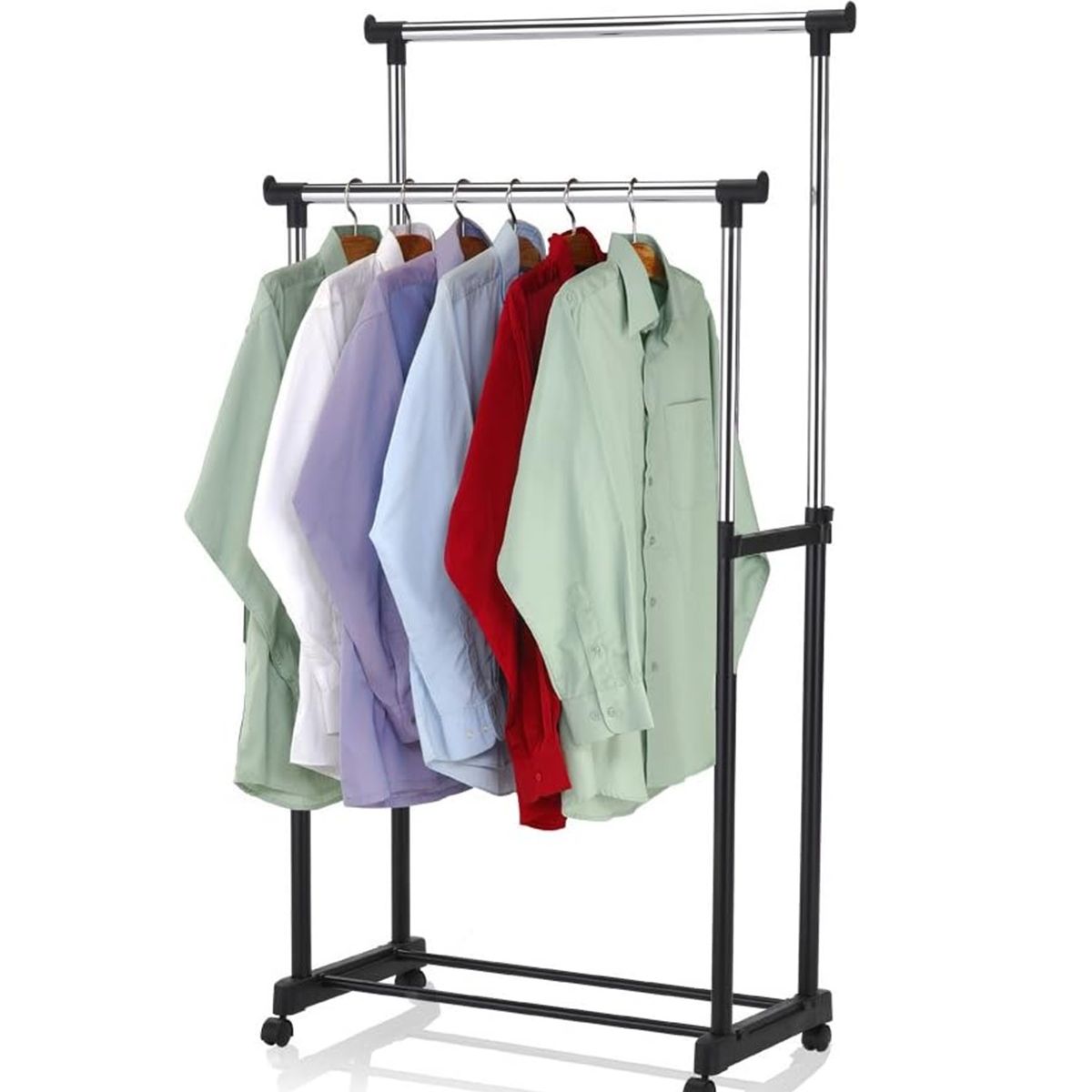 GENERICO - Perchero Colgante Organizador Doble Extensible Tendedero Ropa