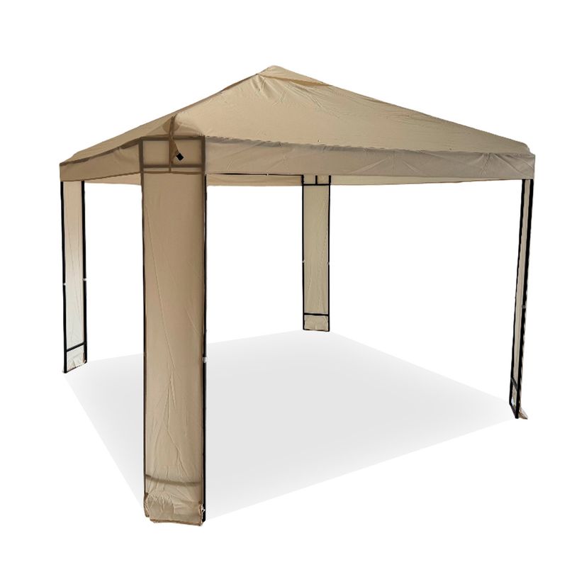 NOVAHUS - Toldo Premium Terraza 3x3m estructura metalica Beige