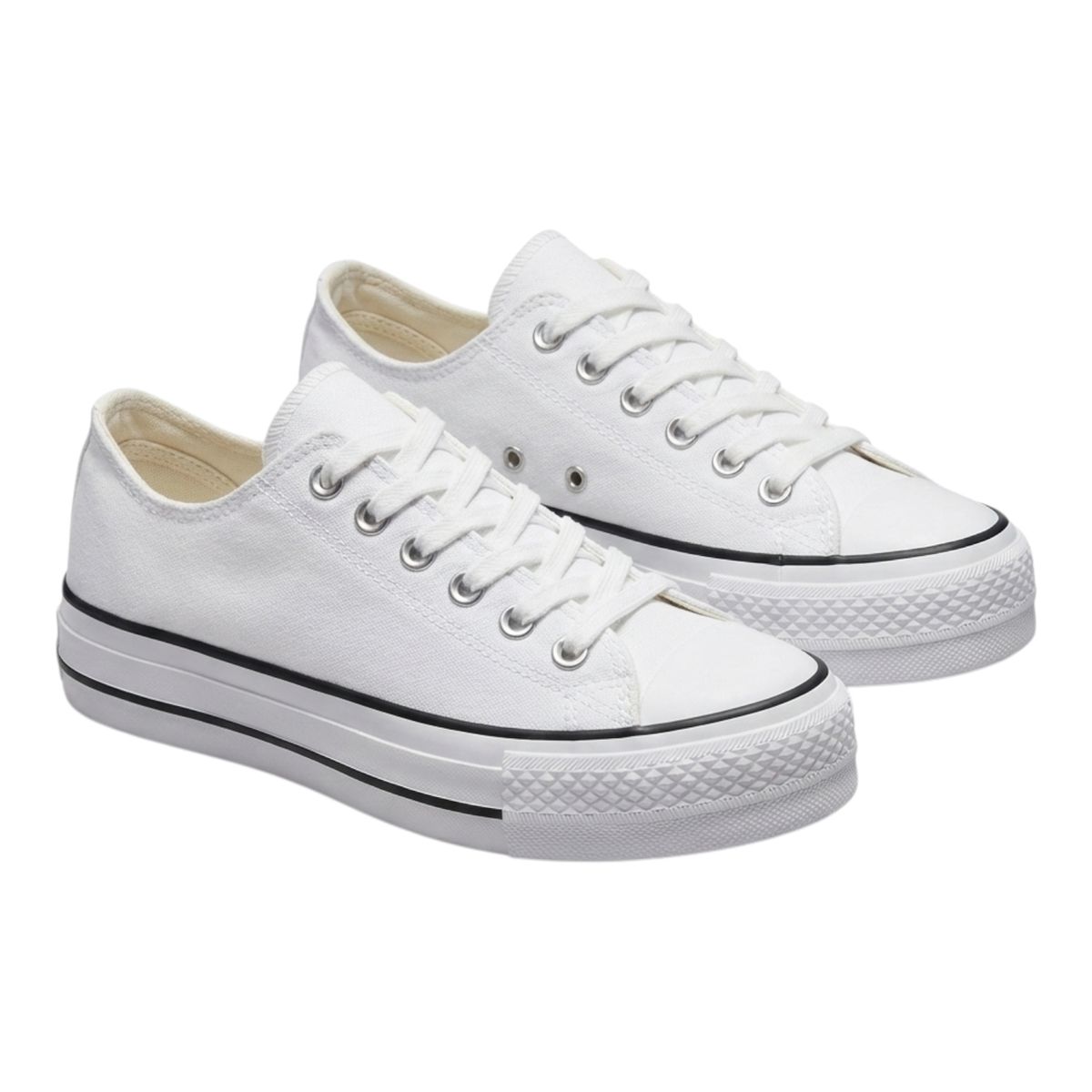 HERIEL - Zapatilla Eco Cuero Plataforma Run Tendencia Urbana