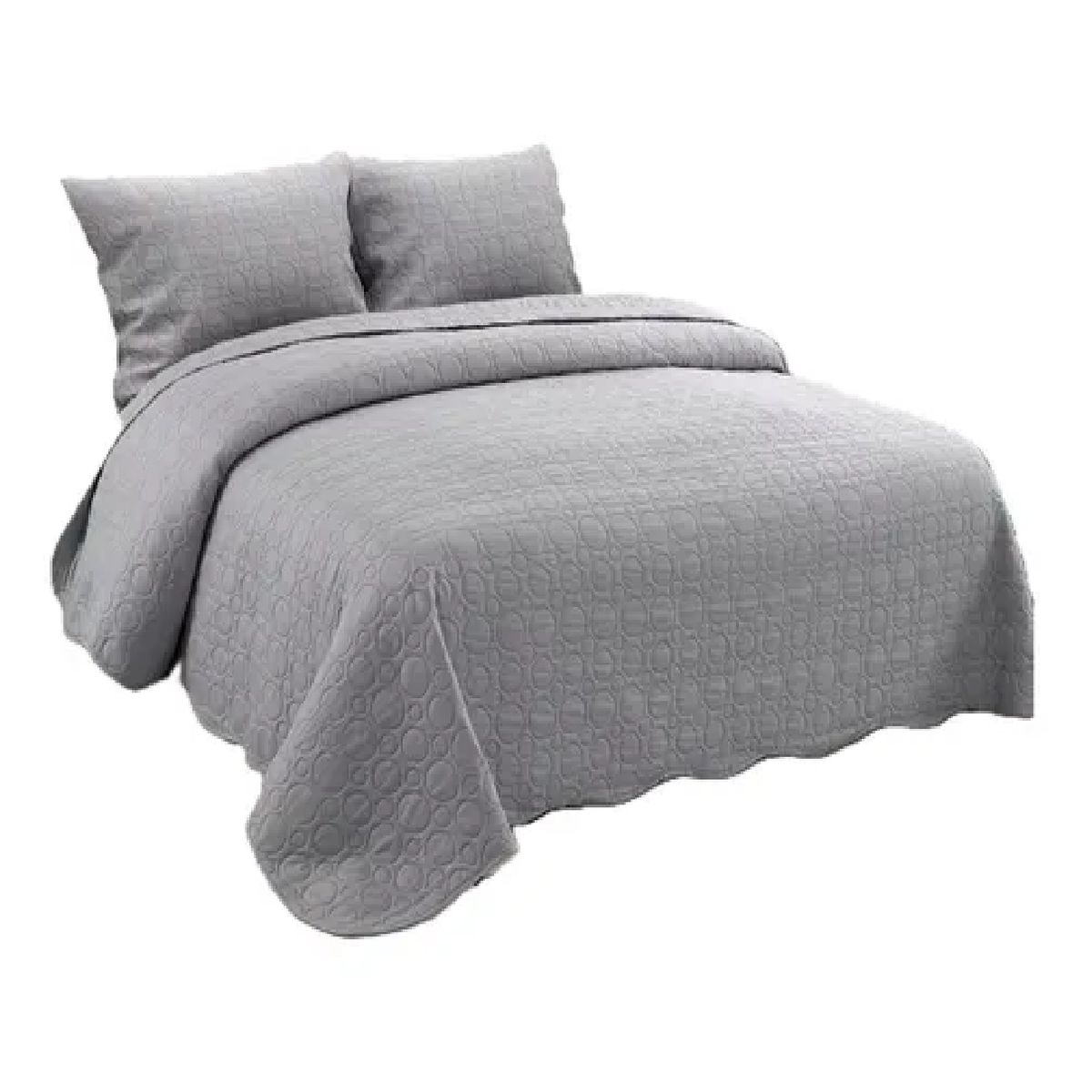 CARIBEE - Cubrecama Quilt De Verano 2 Plazas + 2 fundas