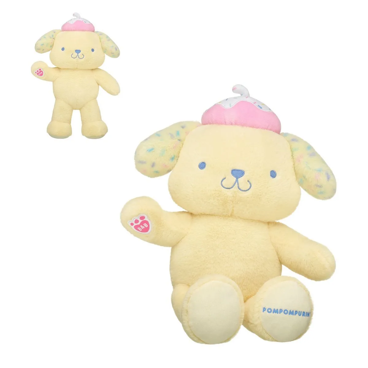 BUILD A BEAR - Peluche Build a Bear Pompompurin donut pastel Sanrio