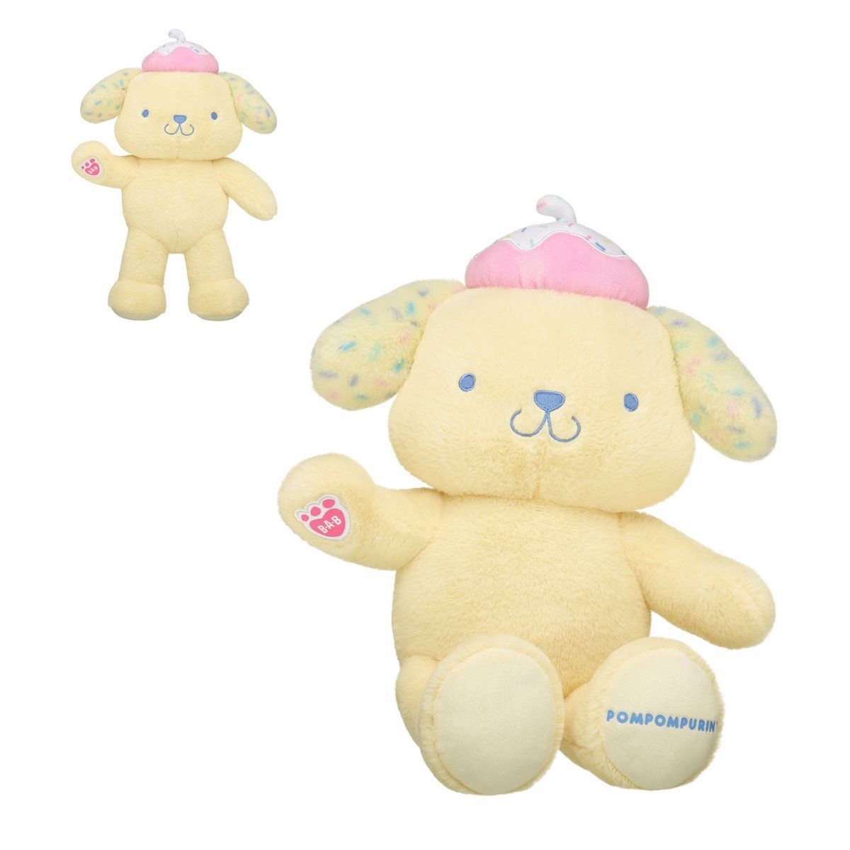 BUILD A BEAR - Peluche Build a Bear Pompompurin donut pastel Sanrio