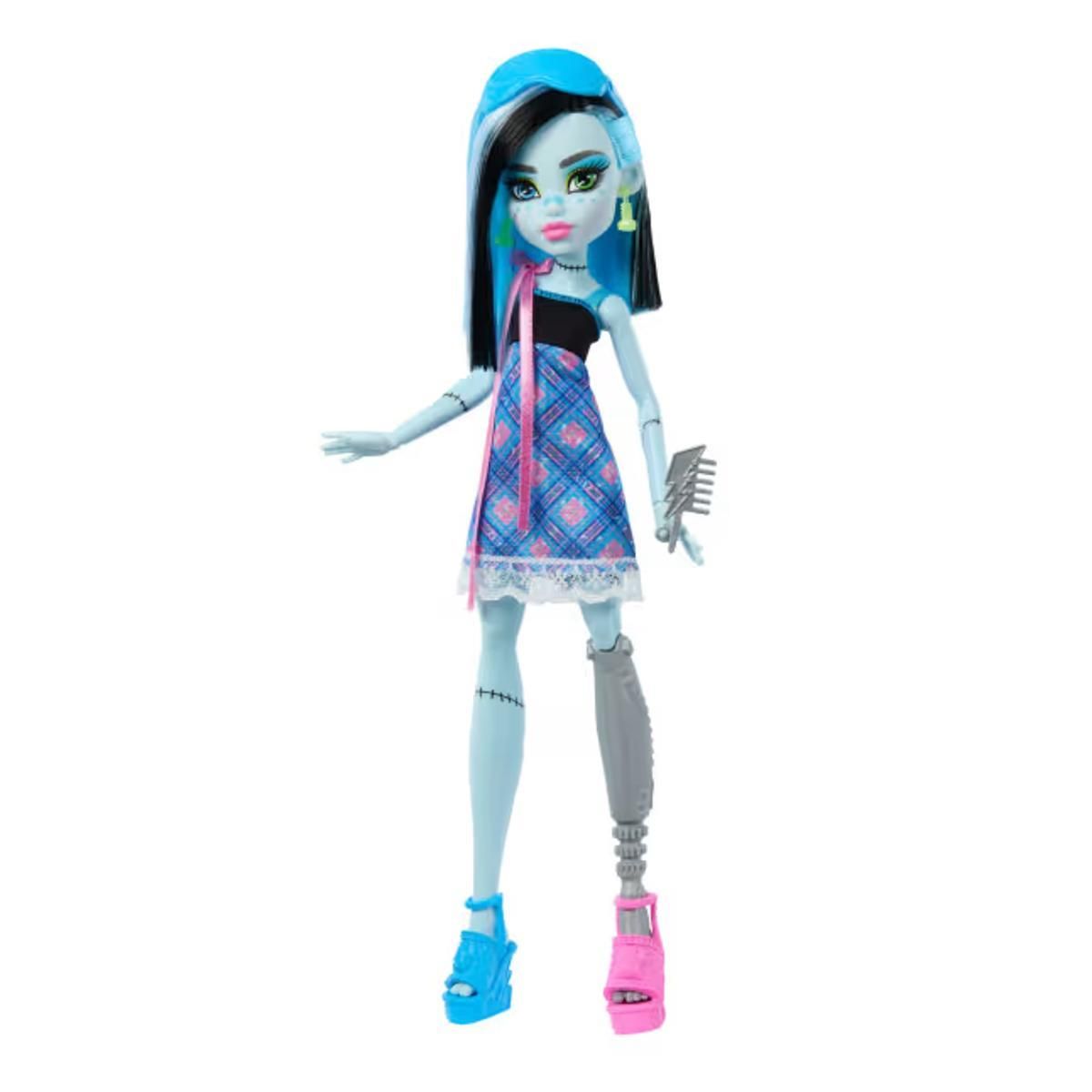 MONSTER HIGH - Muñeca Monster High pijama Frankie Stein accesorios