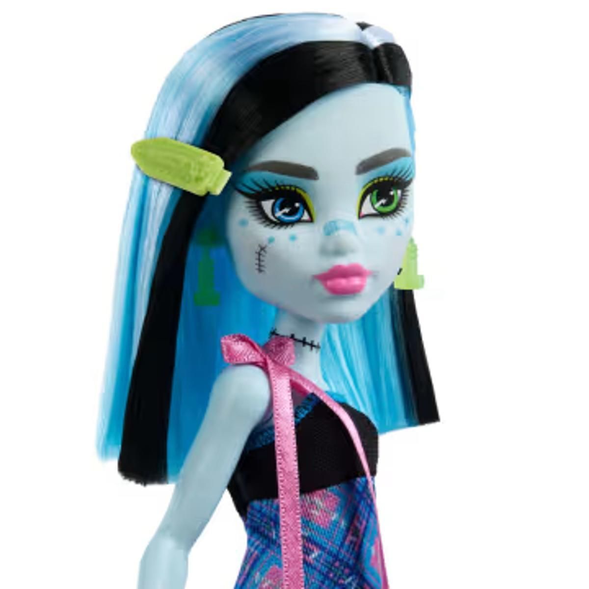 MONSTER HIGH - Muñeca Monster High pijama Frankie Stein accesorios
