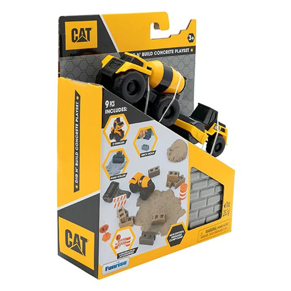 CAT - Set de vehículos CAT 9 piezas construcción concreto