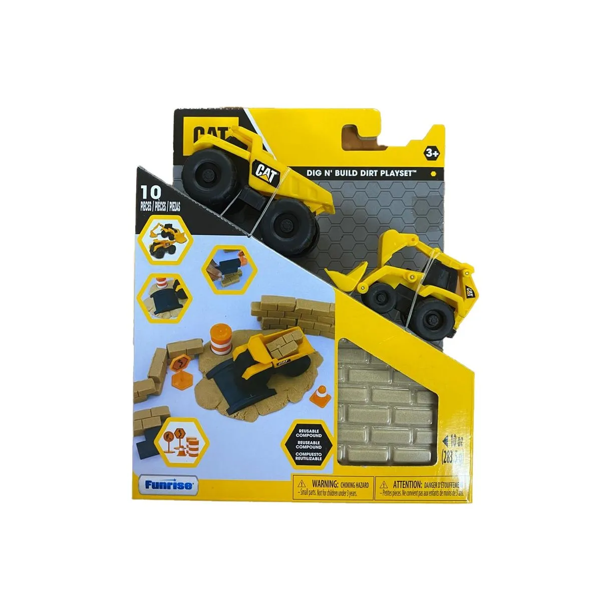 CAT - Set de construcción CAT vehículos y tierra moldeable