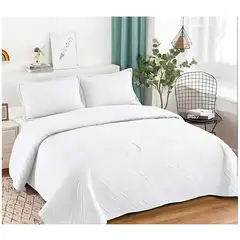 CARIBEE - Cubrecama Quilt De Verano 2 Plazas + 2 fundas