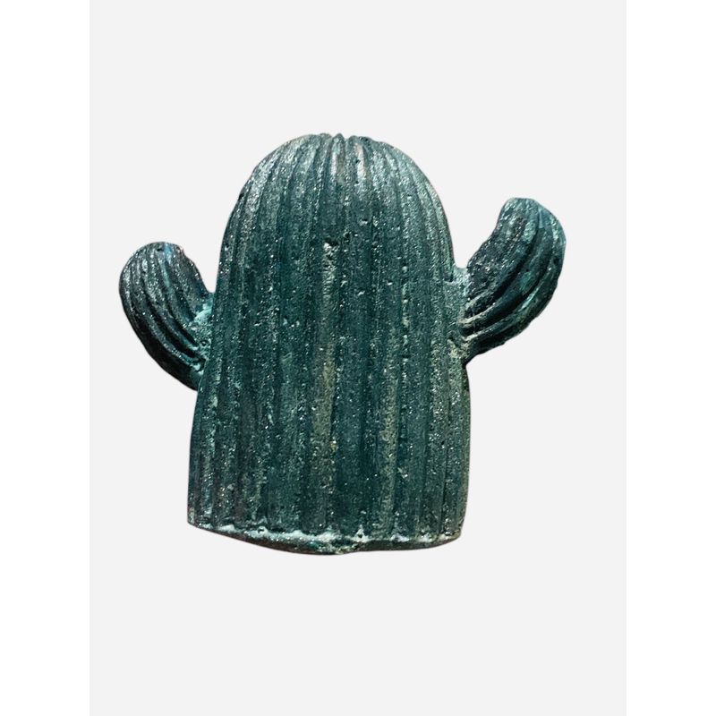 TAROT CHURRUCA OFICIAL - CACTUS DECORATIVO PEQUEÑO CEMENTO PINTADO ACRILICO ADORNO