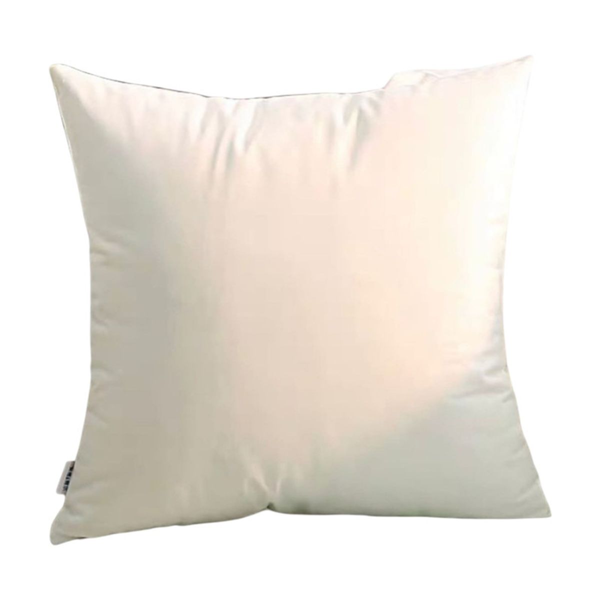 GENERICO - Cojin De Terciopelo Liso Cierre Oculto Medida 45x45cm Crema