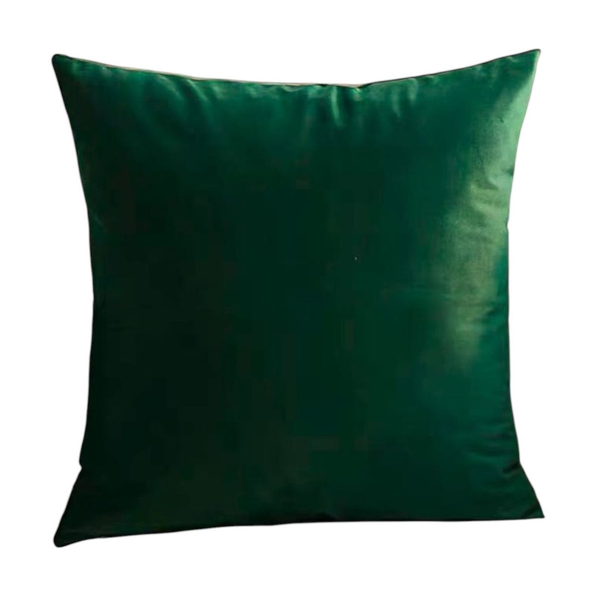 GENERICO - Cojin De Terciopelo Liso Cierre Oculto Medida 45x45cm Verde