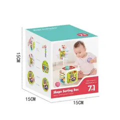 GENERICO - Cubo De Actividades Para Bebés Juguete De Enseñanza 7 En 1