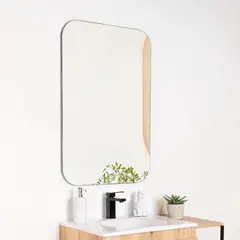 GENERICO - Espejo Rectangular con Esquinas Redondeadas 90X60cm