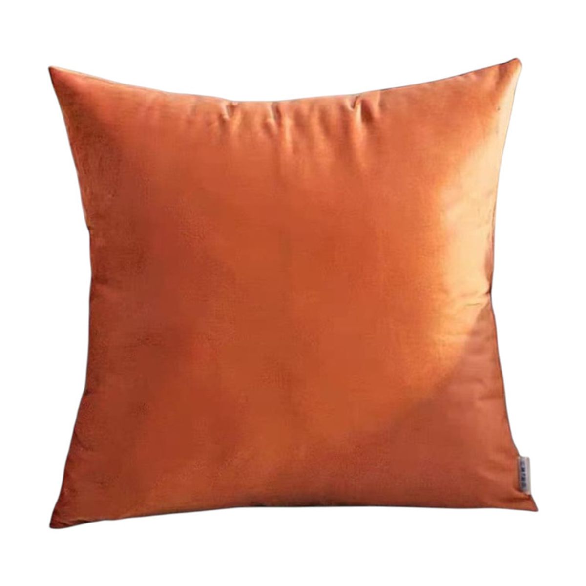 GENERICO - Cojin De Terciopelo Liso Cierre Oculto Medida 45x45cm Terracora