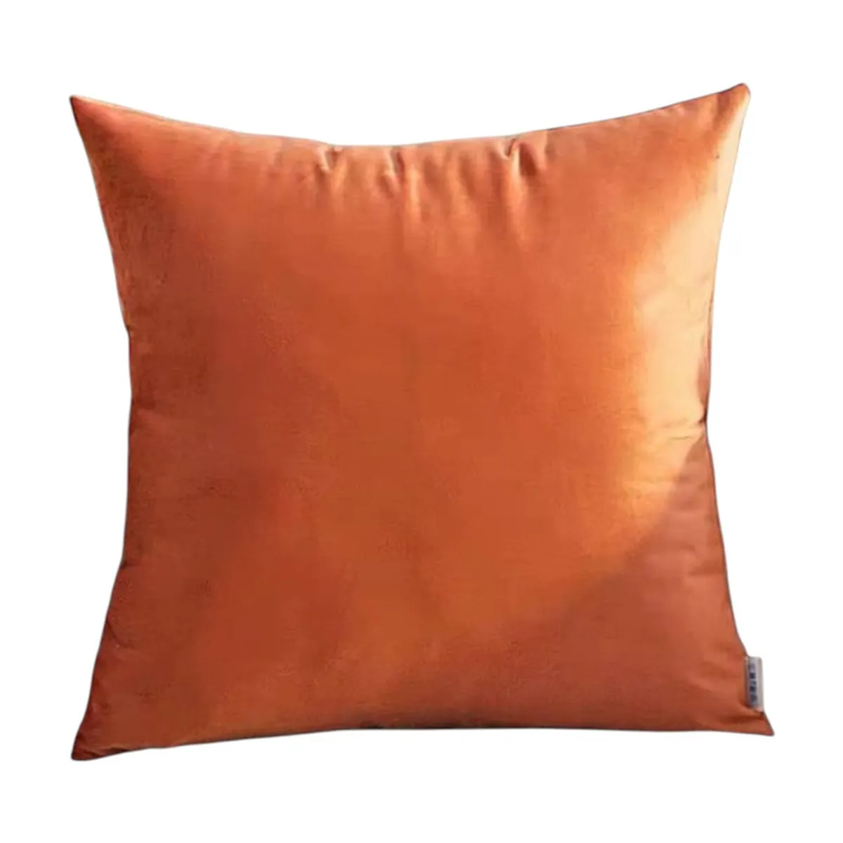 GENERICO - Pack 2 Cojines De Terciopelo Liso Medida 45x45cm Color Terracora