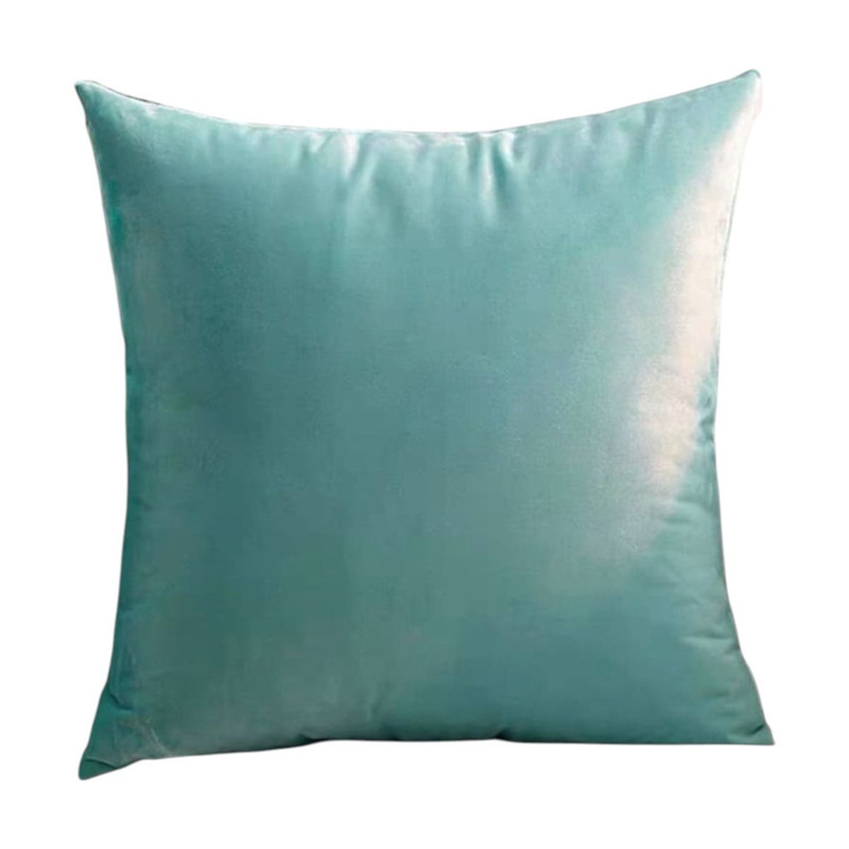 GENERICO - Pack 2 Cojines De Terciopelo Liso Medida 45x45cm Color Menta