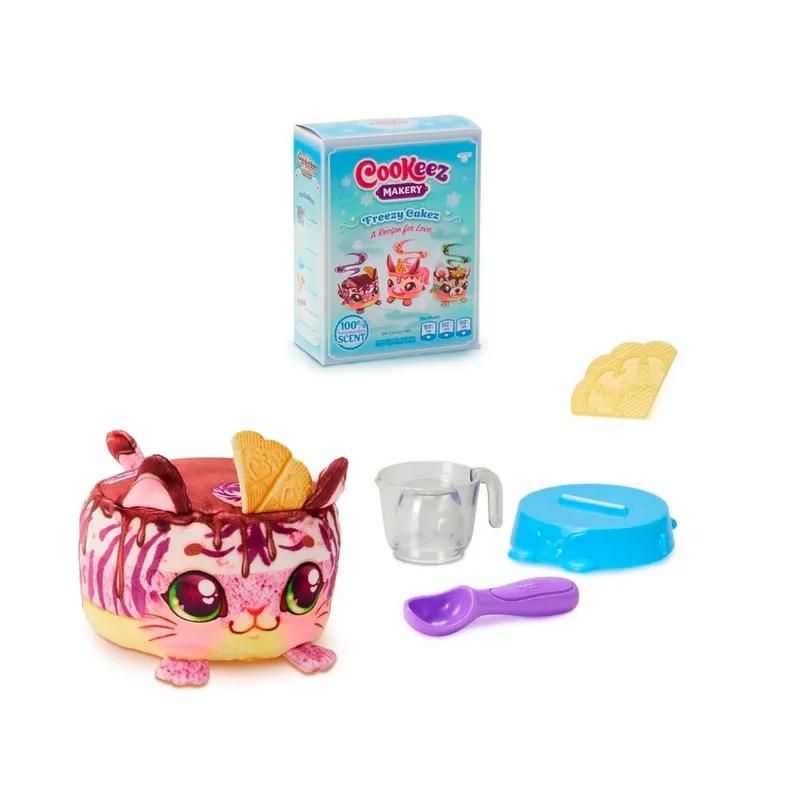 ANSALDO - Playset Cookeez Makery peluche interactivo Freezy Cakez