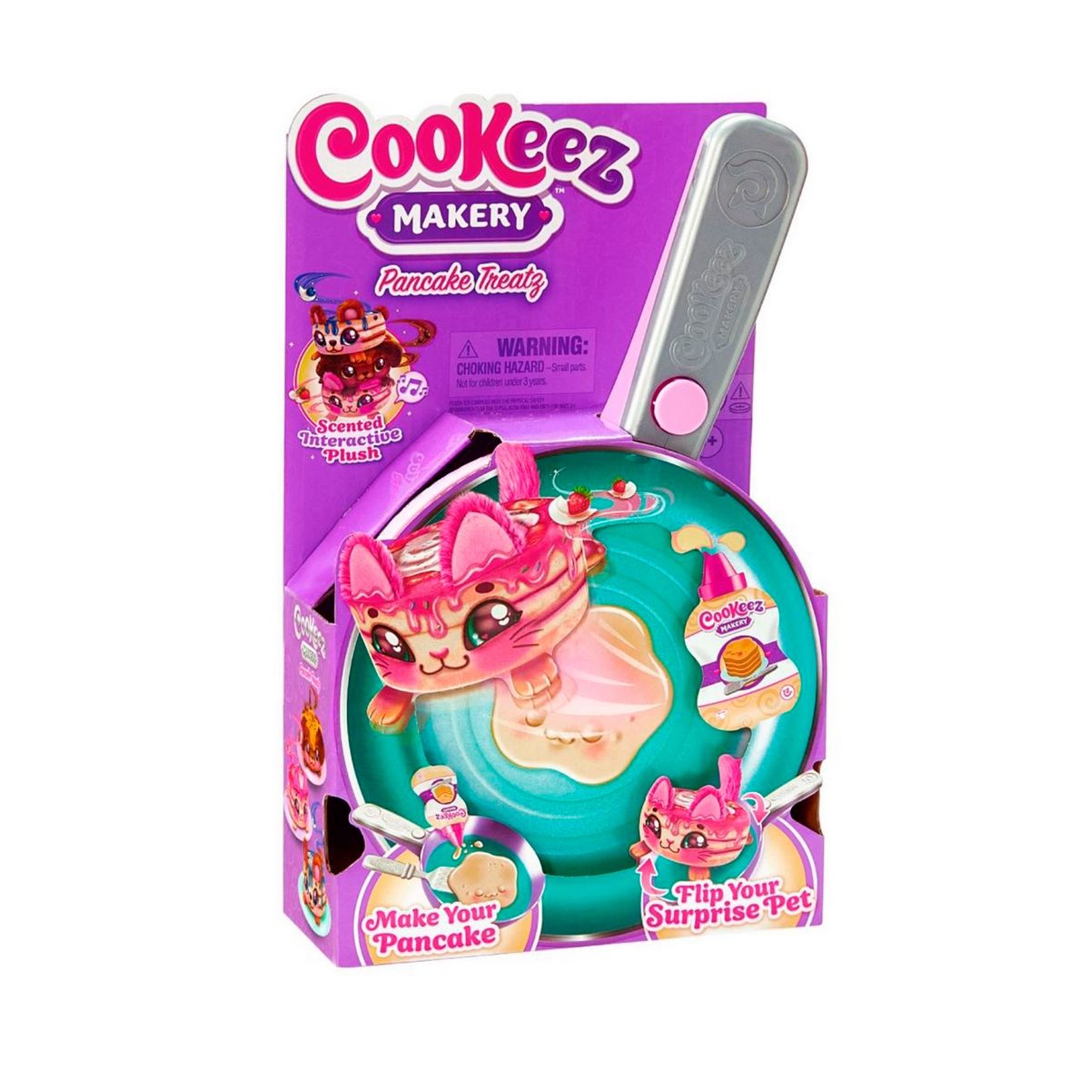 ANSALDO - Peluche interactivo COOKEEZ MAKERY Pancake Treatz sorpresa
