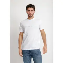 PERRY ELLIS - Polera Hombre Manga Corta Blanco