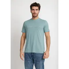 PERRY ELLIS - Polera Hombre Manga Corta Verde