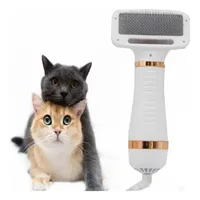 Cepillo Secador Aspirador De Pelo Mascota Perro Gato 2 En 1
