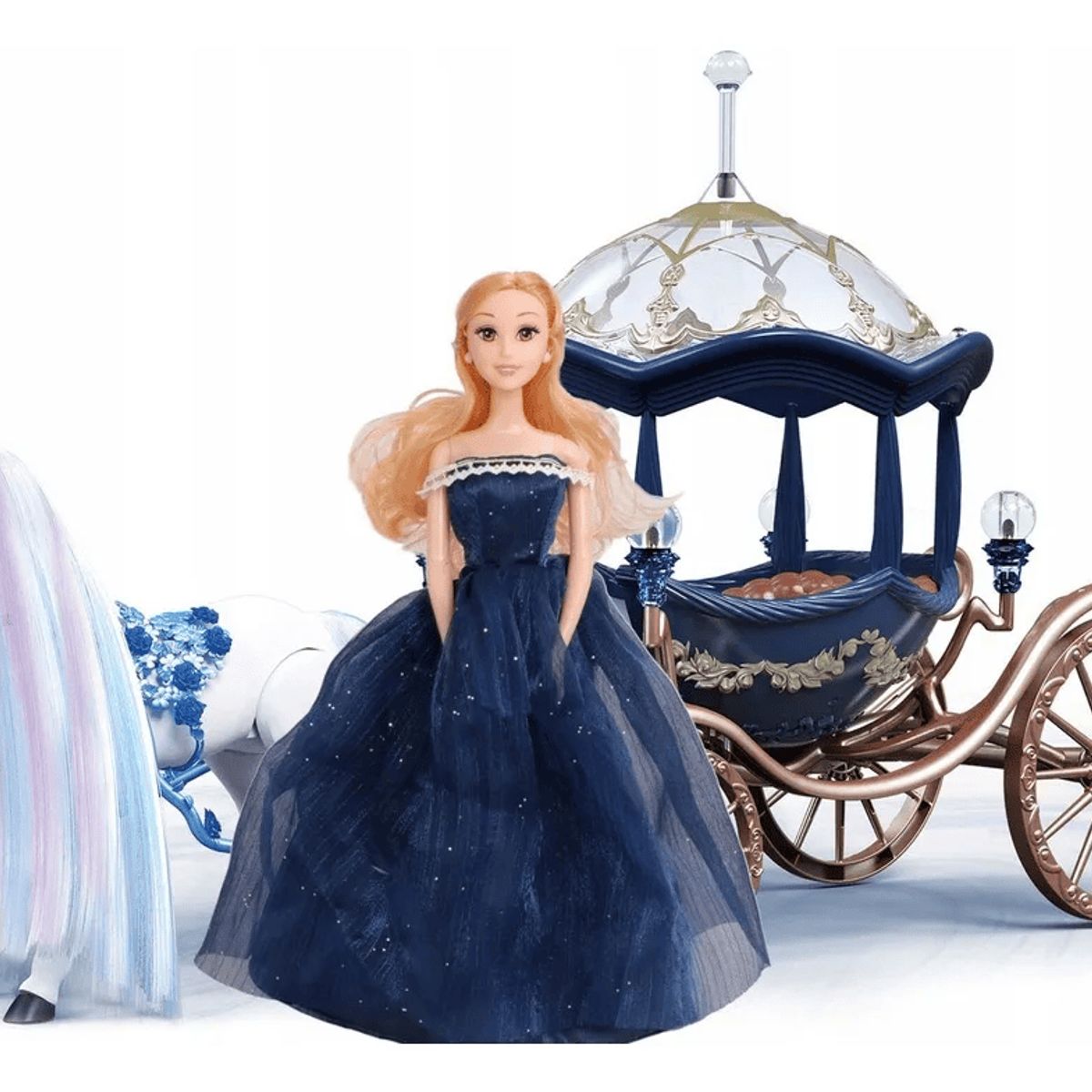 CARIBEE - Princesa En Elegante Carruaje + Caballo Eléctrico Que Camina