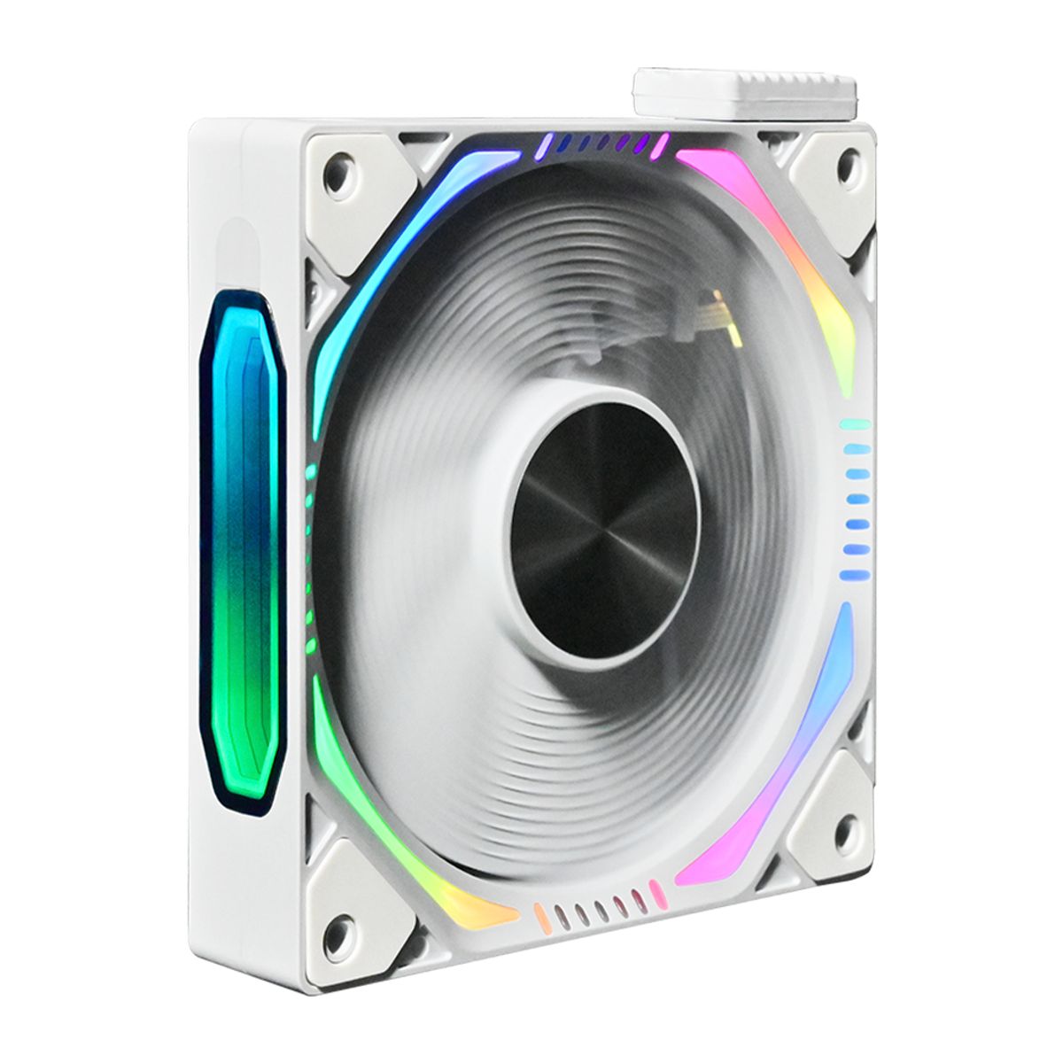 KRONOS - Kit 3 Ventiladores Kronos ARGB Magnéticos Pc, 120mm – White