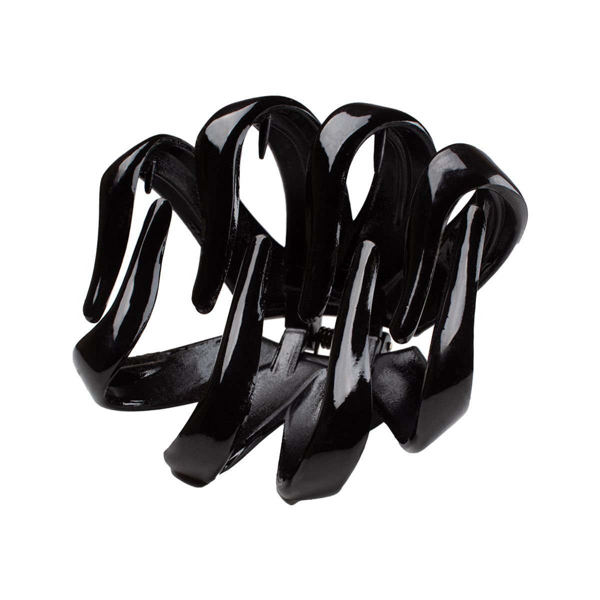 BIJOUTERIA LB20 SPA - Pinza tipo tiburón para el pelo De Carey D1 - Negro