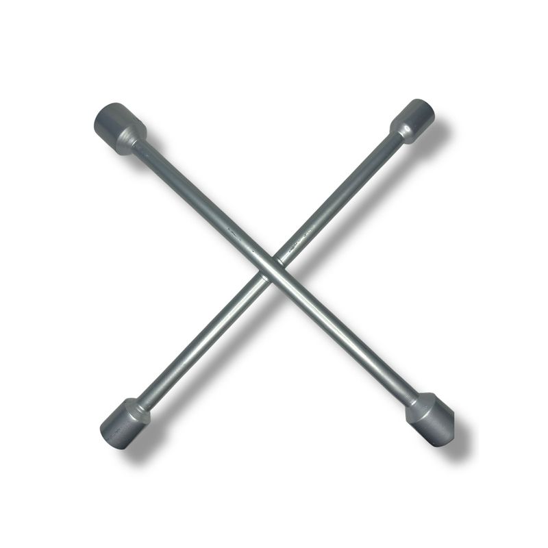 GENERICO - Llave Rueda Cruz Auto Camioneta 17mm 19mm 21mm 23mm Gris