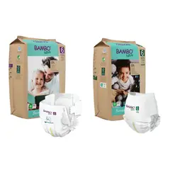 BAMBO NATURE - Pack X2 Bolsas Pañales Ecológicos 6 - Xxl Pants