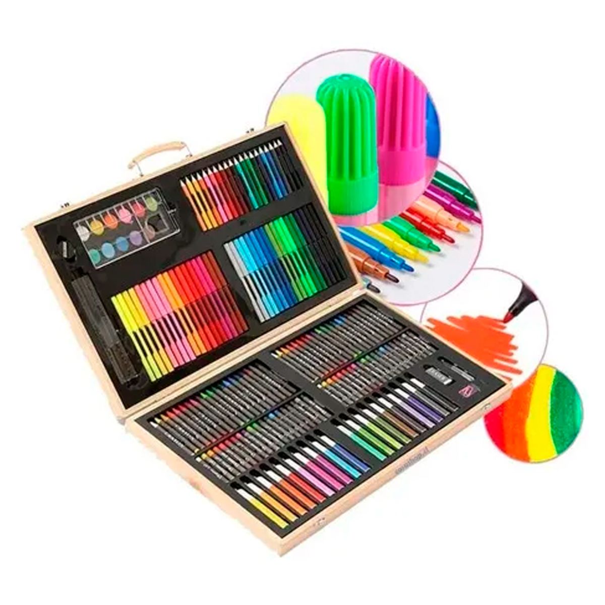 IRM - Set De Dibujo Y Pintura, Lápices Y Accesorios 180 Piezas