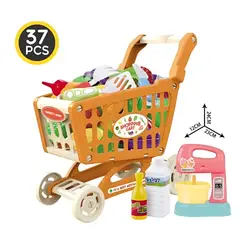 CARIBEE - Juguete Set Carrito De Supermercado Con Accesorios 37 pzas