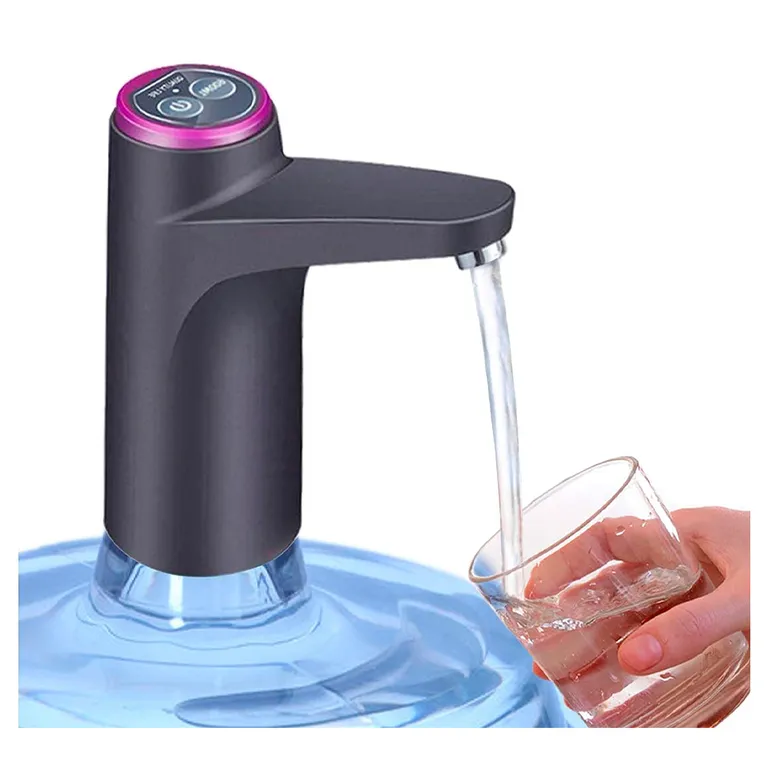 IRM Bomba dispensadora de agua bidón portátil USB recargable color negro
