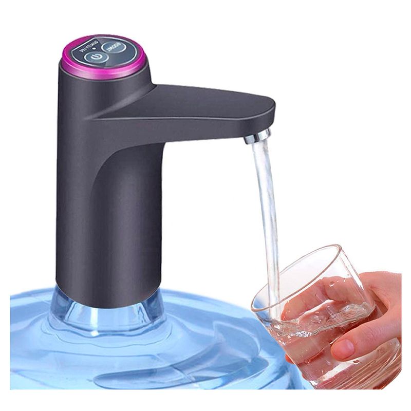 IRM - Bomba dispensadora de agua bidón portátil USB recargable color negro