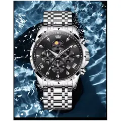 STARTECHOFFICE - Reloj Deportivo de Cuarzo 42mm con Cronógrafo Calendario