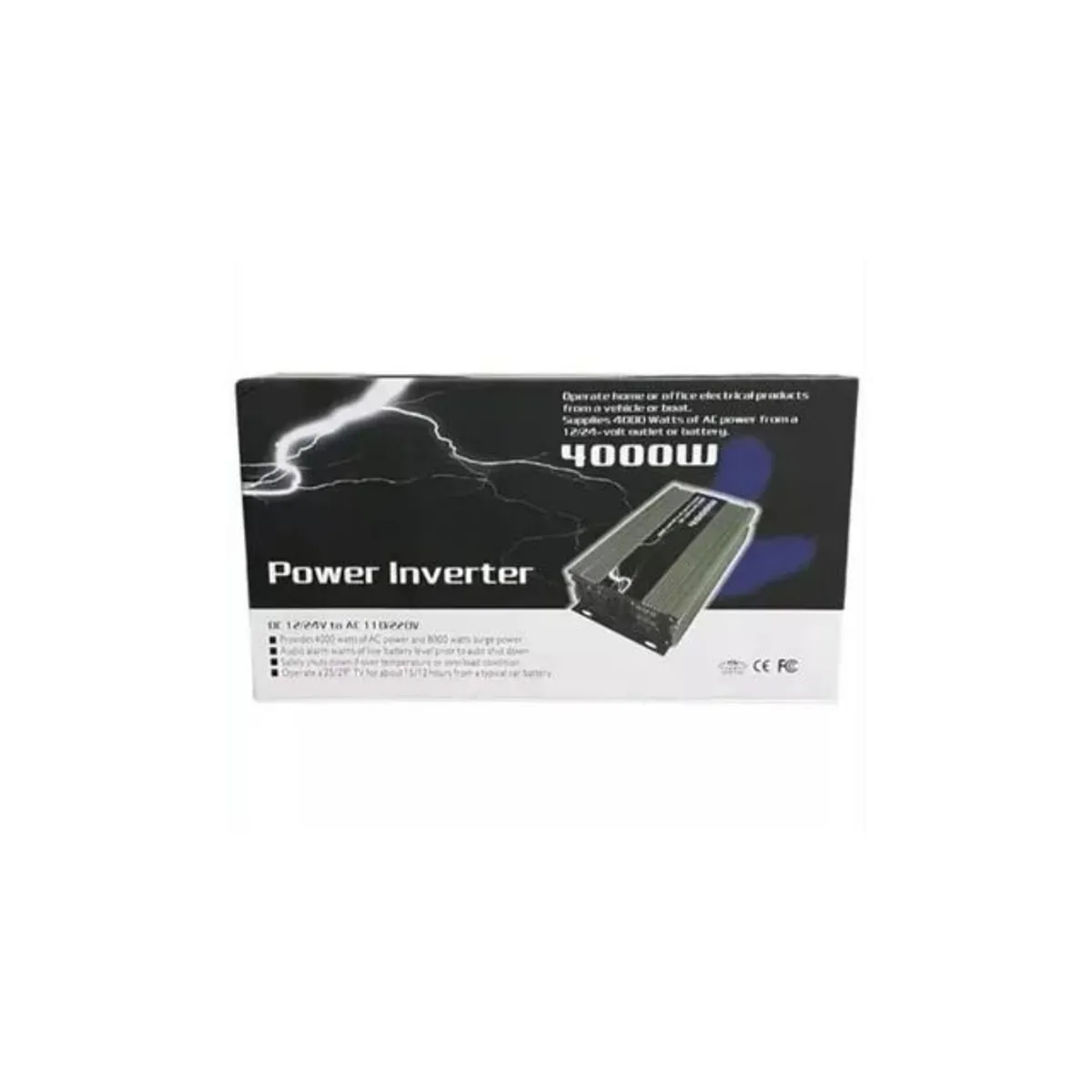 GENERICO - INVERSOR DE VOLTAGE CORRIENTE 12V A 220V 4000W USB