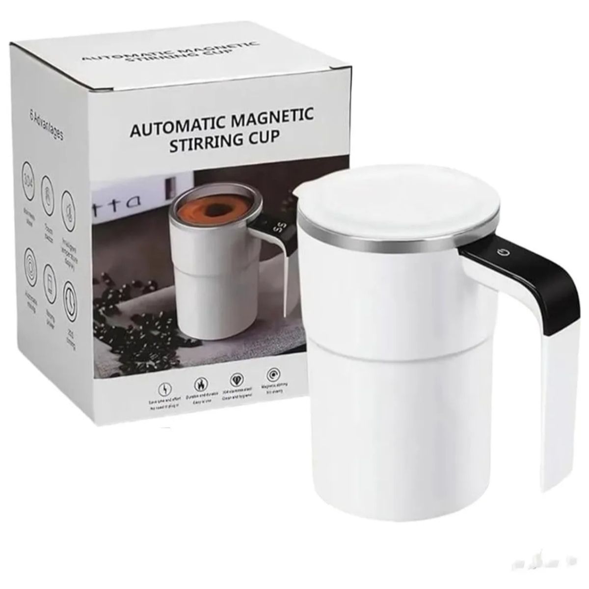 GENERICO - Taza De Café Con Agitación Magnética Automáticarecargable