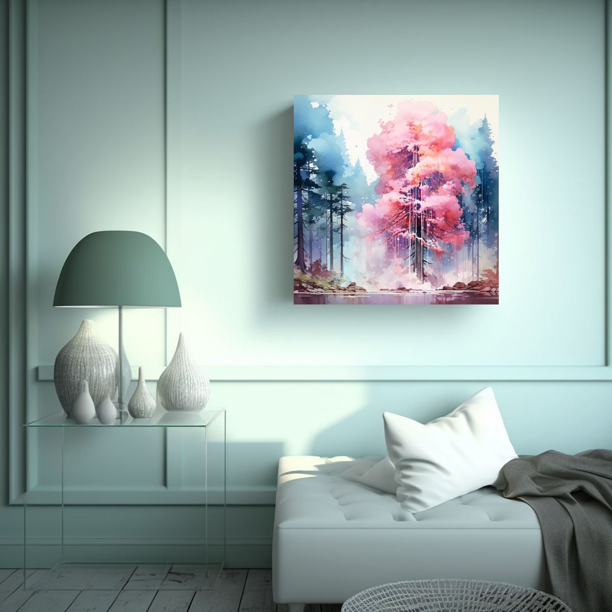 GENERICO - Cuadro Abstracto Innovador De Un árbol De 60x60 Cm